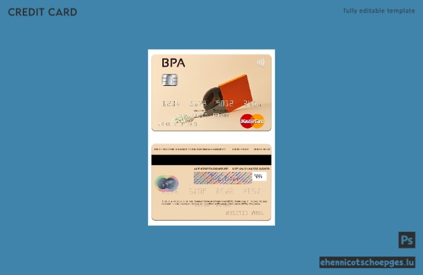 Beispielvorschau der Mastercard der Andorra Private Bank of Andorra (BPA)